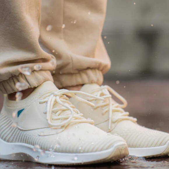 Vessi Linen Beige Everyday Move Waterproof Women’s Sneakers - Picture 8 of 14